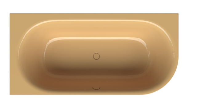 Bette Badewannen Eck Sonderform Lux Oval IV Silhouette Curry 1950x950x450/575mm 3427-040CERVS