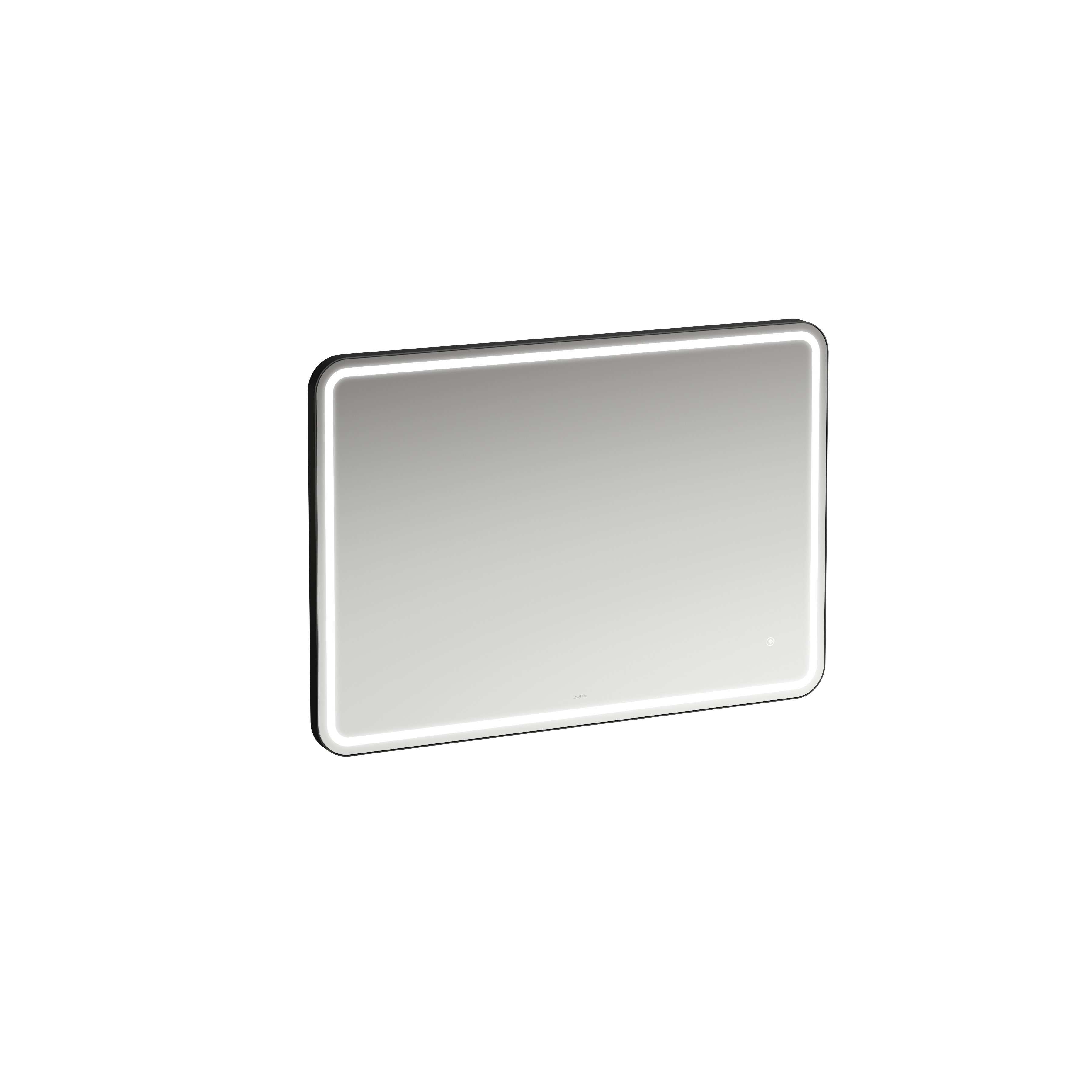 Laufen Base 2.0 Spiegel 44438.2, eckig LED Bel.,1 Sensorsch., 1000x700 schw.m H4443821084501