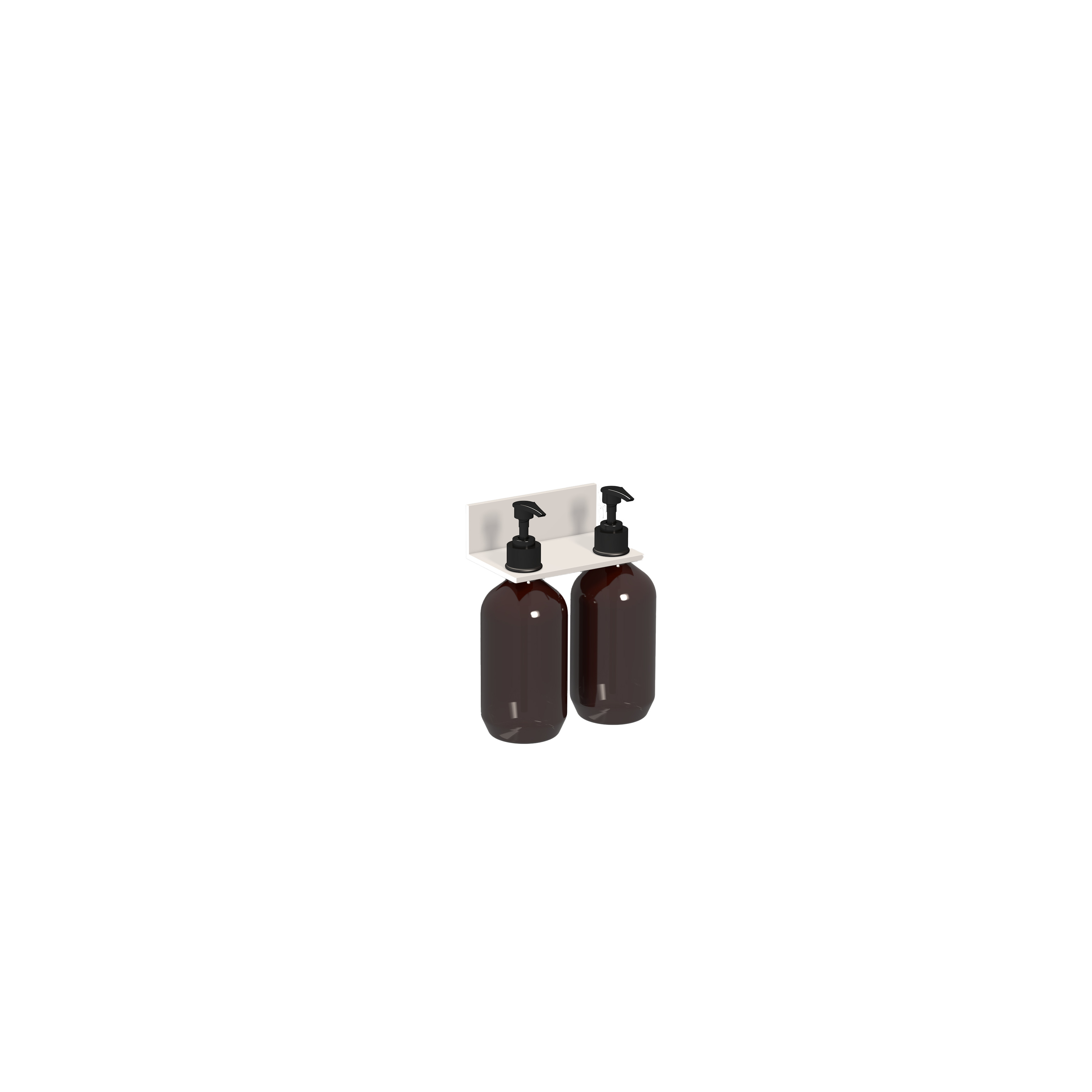 Laufen Ablage ASSIST 166x101 m. 2 Seifenspender weiss matt H383AS02680001 Laufen Ablage ASSIST 166x101 m. 2 Seifenspender weiss matt H383AS02680001