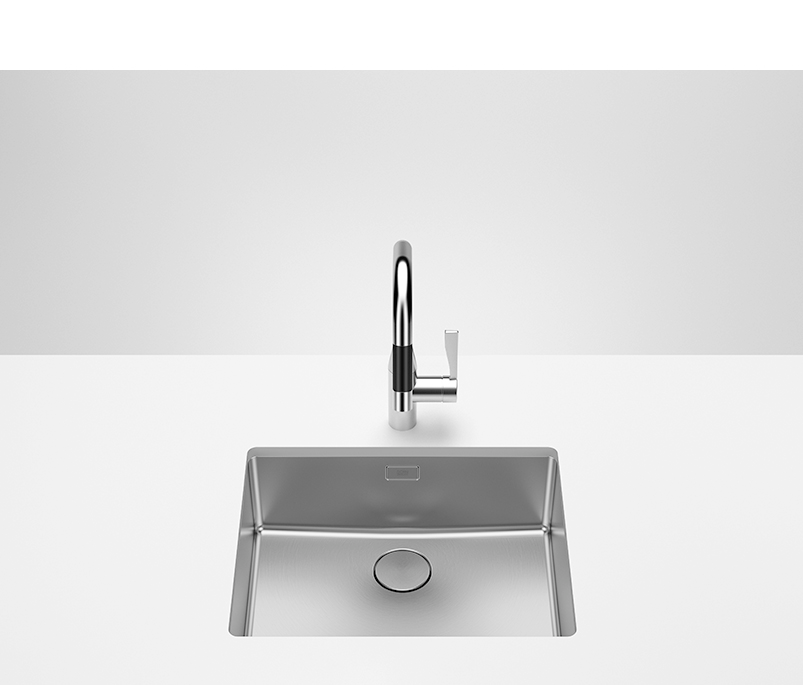 Dornbracht Einzelbecken SERIENNEUTRAL 38500004 Edelstahl gebuerstet 38500004-86