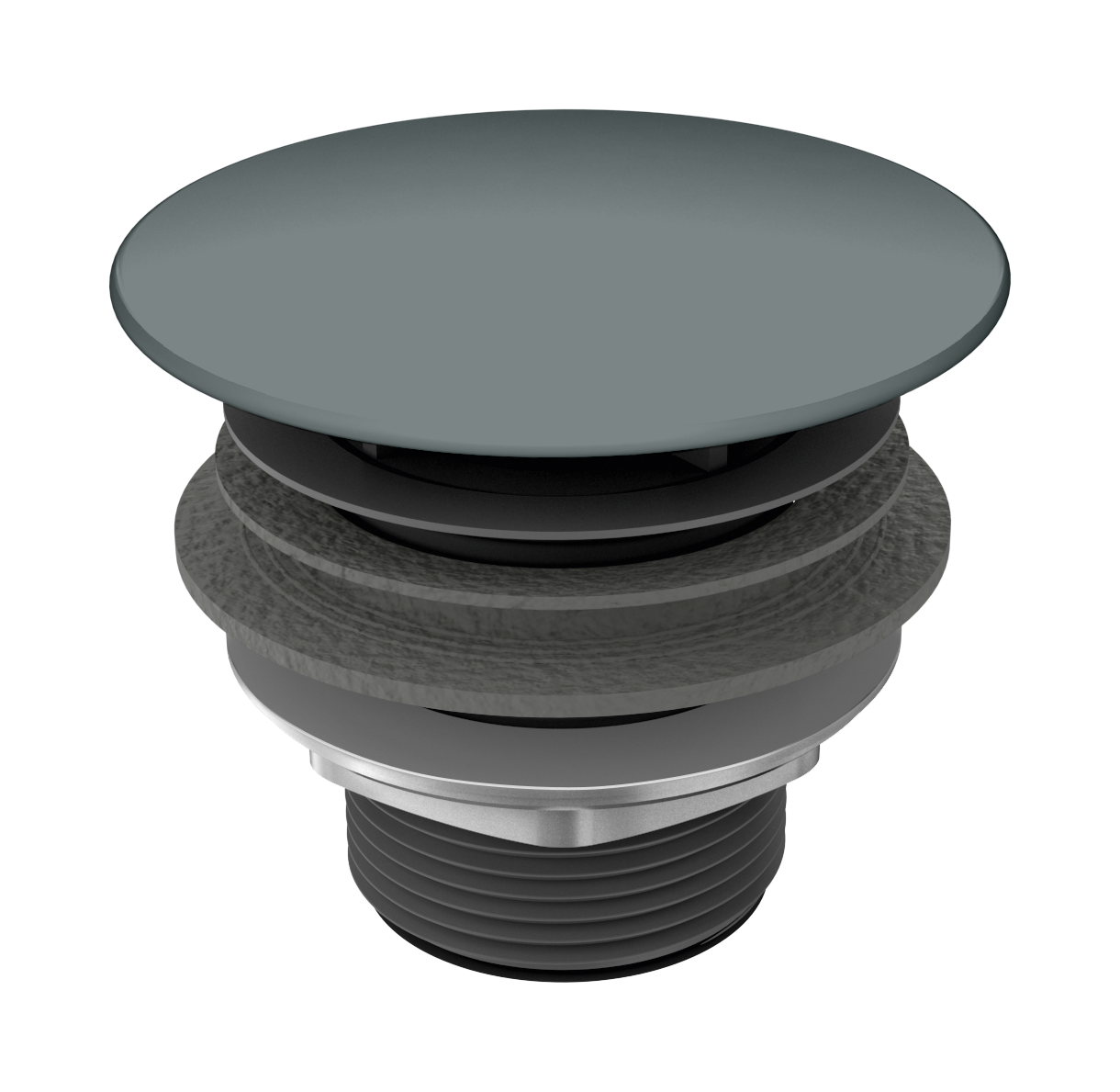 Kaldewei Permanentablaufventil Mod. 3904 mit emaill. Deckel,rund,cool grey 70 905800000665