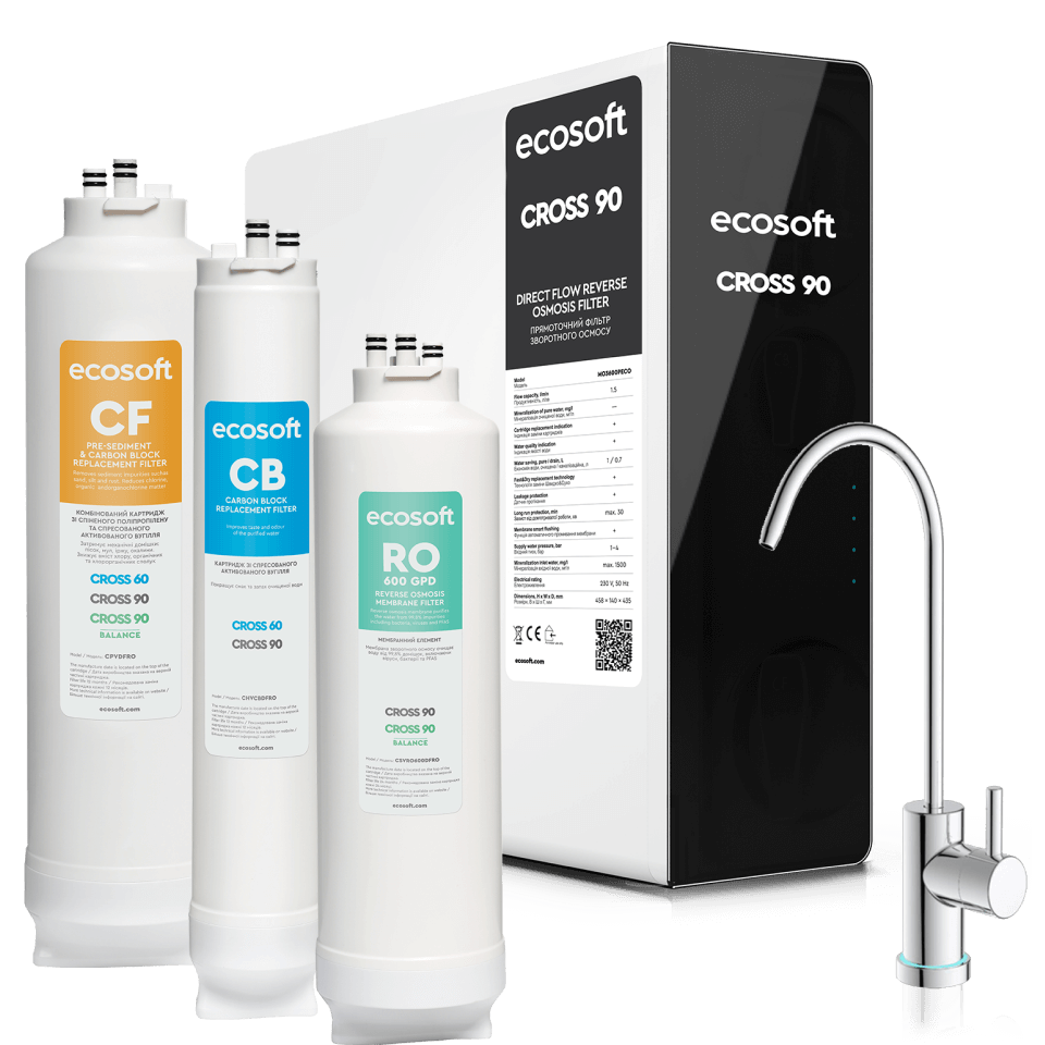 BWT Ecosoft CROSS90 Umkehrosmose Osmose Osmoseanlage Trinkwasser MO3600PECO BWT Ecosoft CROSS90 Umkehrosmose Osmose Osmoseanlage Trinkwasser MO3600PECO