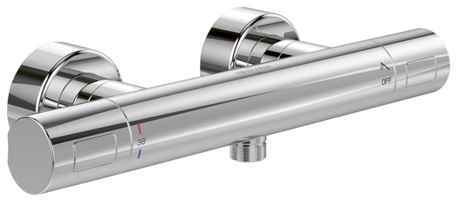 Villeroy Boch Duschthermostat Universal Taps+Fittings 317x104x65mm Rund Chrom TVS00001700061 Villeroy Boch Duschthermostat Universal Taps+Fittings 317x104x65mm Rund Chrom TVS00001700061