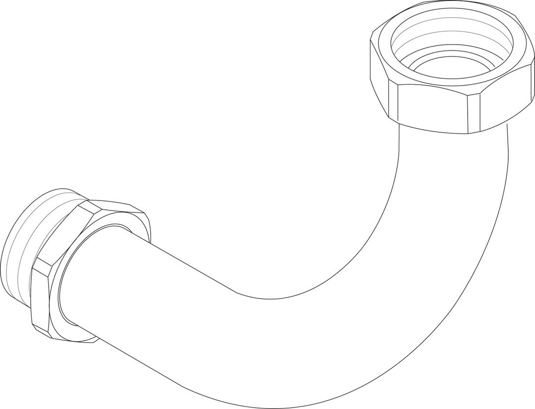 BOSCH Ersatzteil TTNR: 8735300125 Rohr DN32 35 x 1.5 Ruecklauf