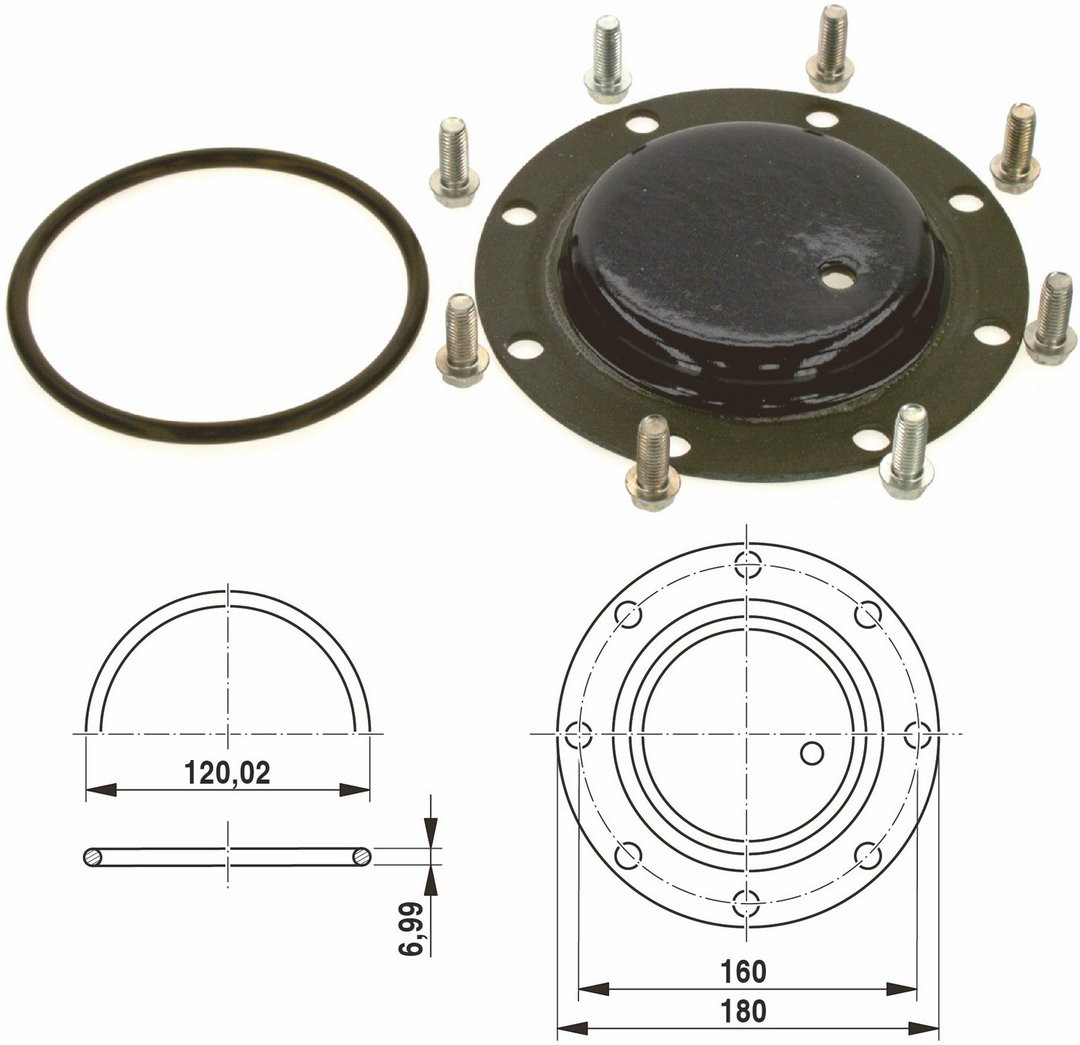 BOSCH Ersatzteil TTNR: 7747004739 Handlochdeckel DN120 fuer Anode everp
