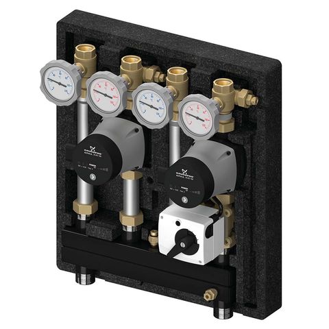 Flamco Pumpengruppe Kombimix mit 2 MK Pumpe UPM3 Hybrid 15-70, Iso M26101.3 Flamco Pumpengruppe Kombimix mit 2 MK Pumpe UPM3 Hybrid 15-70, Iso M26101.3