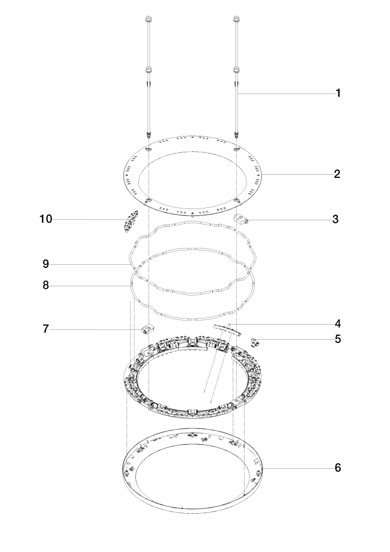 Dornbracht AQUAHALO Regenpaneel SERIENNEUTRAL 41750979 Champagne (22kt Gold) 41750979-47