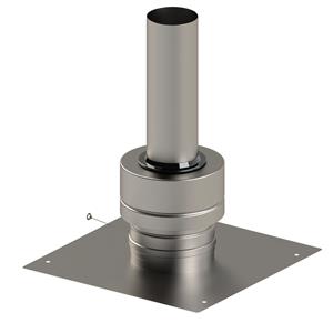 Skoberne CB-Kaminschachtabdeckung Metall D80 VA blank 761176