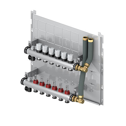 Flamco Logomatic G2 UFH-M 5MC FS FBHVerteiler 5Fach, Grundplatte breit M10515.53
