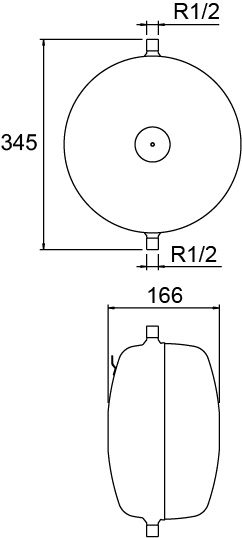 PNEUMATEX Druckausdehnungsgefaess, weiss Aquapresso ADF 8.10 7112000BC