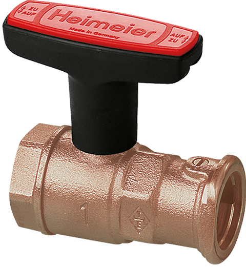 HEIMEIER Pumpen-Kugelhahn Globo P-S Schwerkraftbremse, 1 1/4"x1", Rotguss 0630-45.000 HEIMEIER Pumpen-Kugelhahn Globo P-S Schwerkraftbremse, 1 1/4"x1", Rotguss 0630-45.000