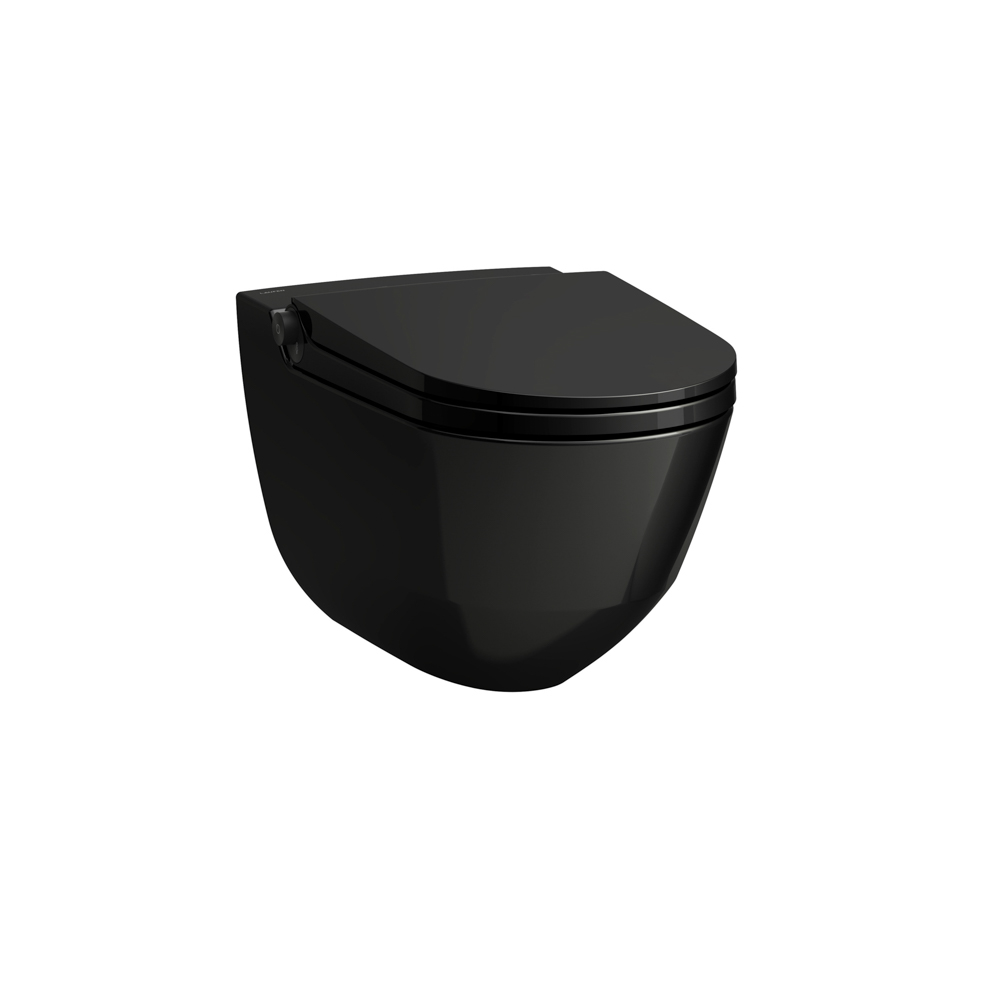 Laufen Dusch-T-WC wandh. RIVA 600x355x405 rim. sch gl m. Controller Titanschw mt H8206910600001