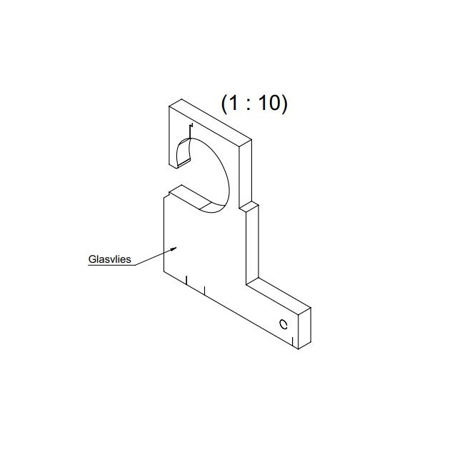 WINDHAGER Isolierung re.ob. PW72-103 Isolierung rechts oben PW72-103 053844