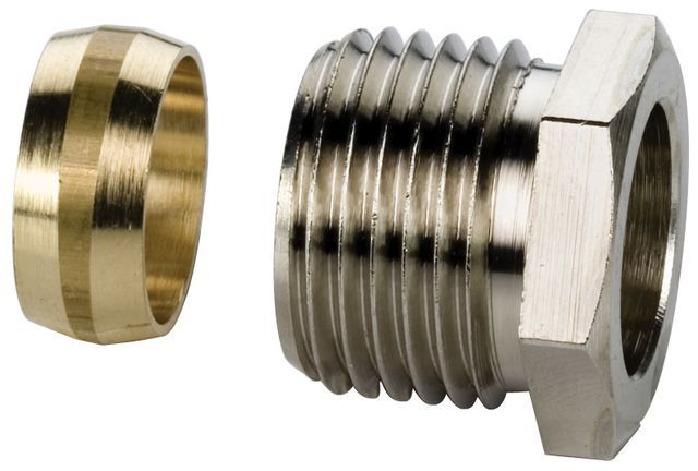 Flamco Klemmringverschraubung G1/2a x 12mm MS vern. F10353 Flamco Klemmringverschraubung G1/2a x 12mm MS vern. F10353
