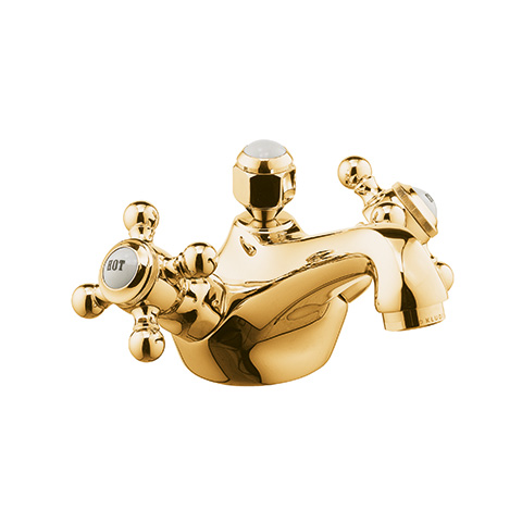 KLUDI 1926 Waschtischarmatur Ablaufgarnitur Ausl.125mm Vergoldet 510124520