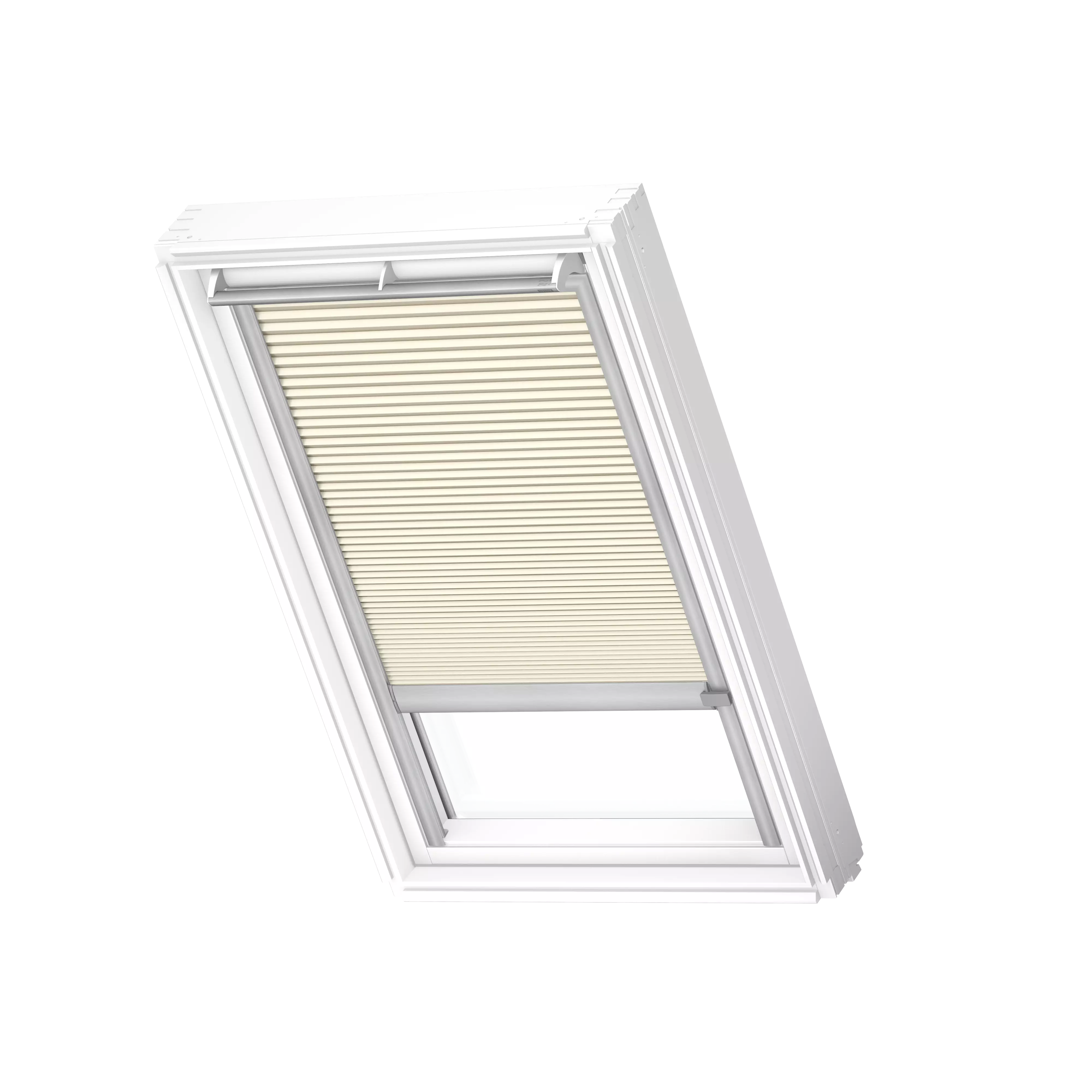 VELUX Wabenplissees elektro Elfenbein, alu Schiene, Premium FMC MK10 1166K