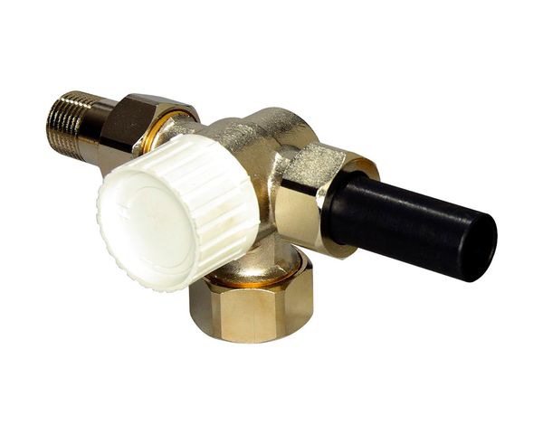 Flamco Dreiwegethermostatventiluntertl. DN20 Voreinstellung, Anbindung links, kompl. M1234671