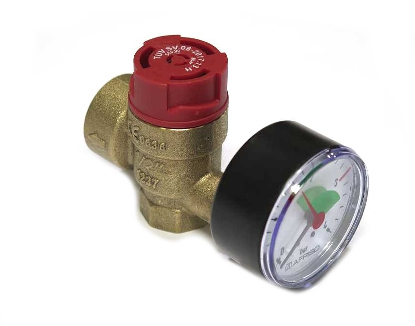WINDHAGER SICHERHEITSV.M.MANOM. Sicherheitsventil mit Manometer 012110