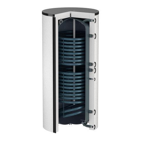 Flamco Standspeicher Flamcoextherm Duo Solar 1000L, weiss emailliert, Vlies-Isolierung 19325