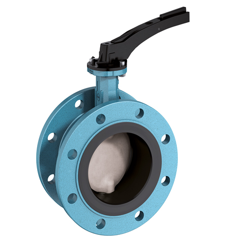 EBRO Absperrkl. F012-A Doppelfl.g. HK mit Rastgriff DN 100 PN 10/16 50000310