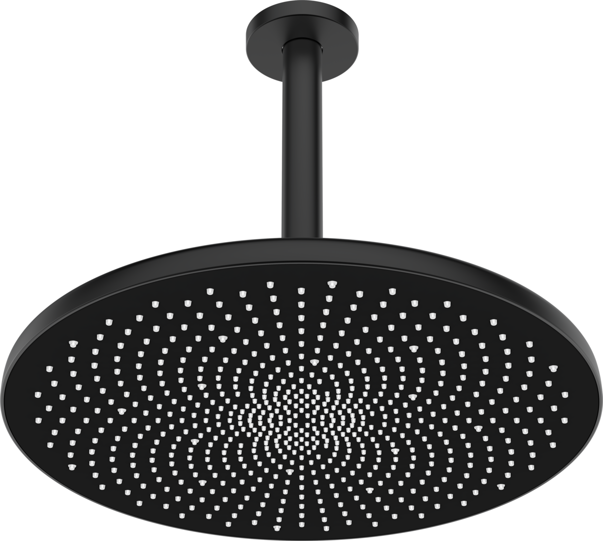 Hansa Kopfbrause HANSAAURELIA 4727 1-strahlig d 300 mm Matt-Schwarz 4727030033