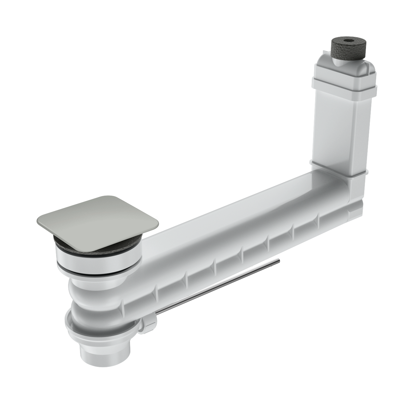 Kaldewei Ab-+ueberlaufventil CLOU Mod. 3901 f. Excenterbet.,Deckel email., eckig,cg30 905400000663