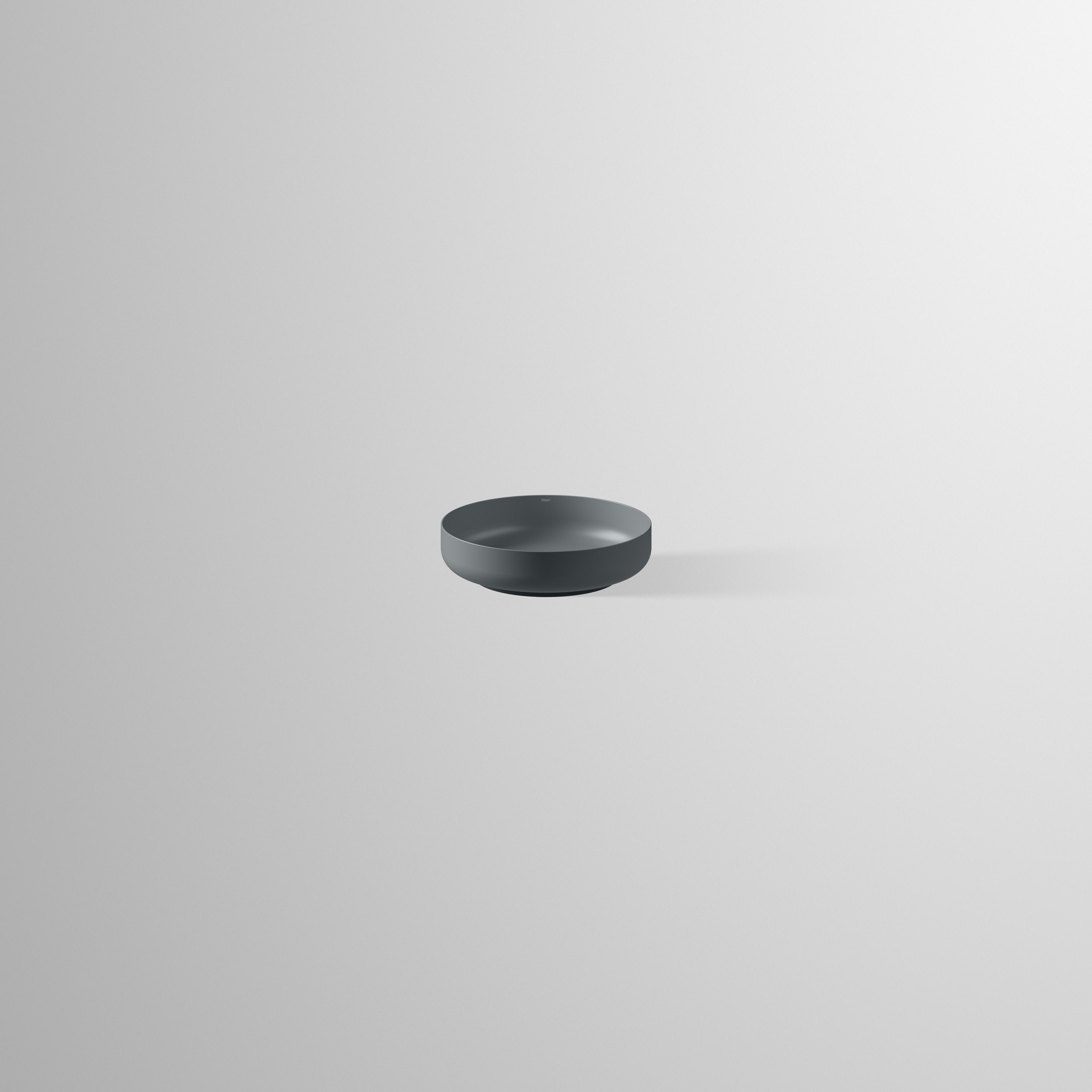 Alape Aufsatzbecken kreisfoermig 6004501 Edition Arkta Mattgrau 6004501154