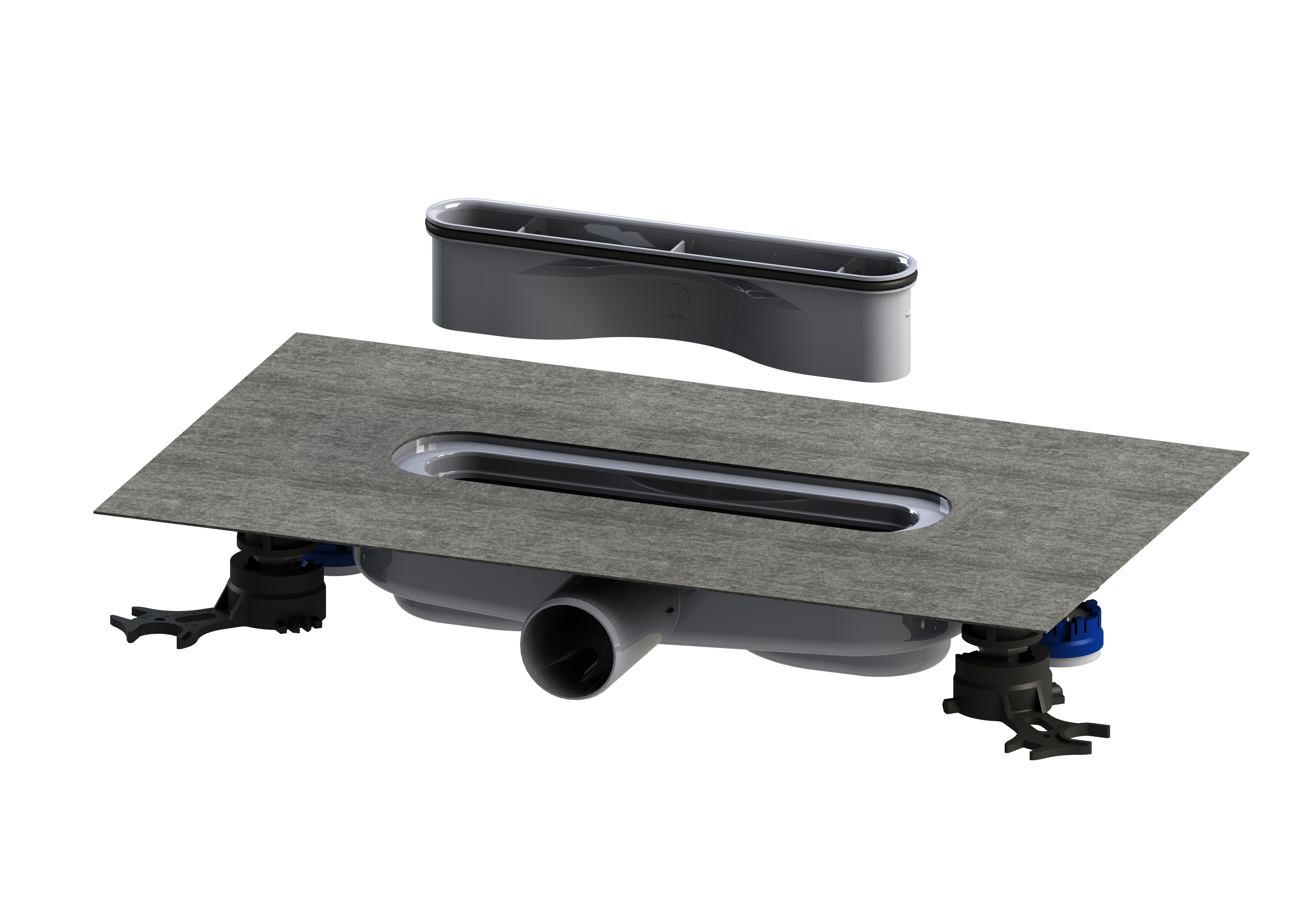 Kaldewei Ablaufgarnitur Mod.4204 FlowDrain schwarz matt 100 687744810000 Kaldewei Ablaufgarnitur Mod.4204 FlowDrain schwarz matt 100 687744810000