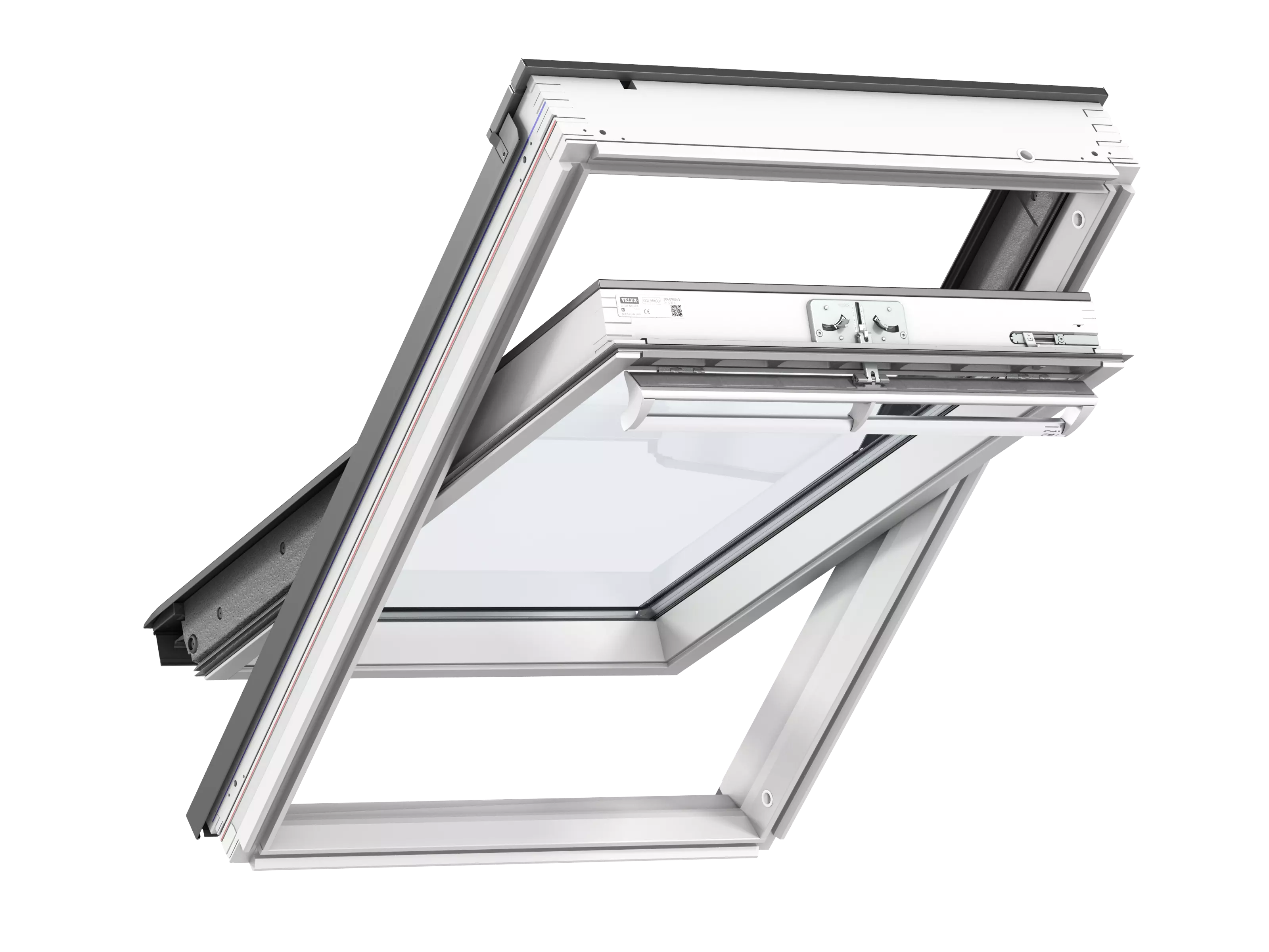 VELUX Schwingfenster weiss lack EN.WaeDaemm.Alu 66x98 GGL FK04 2067