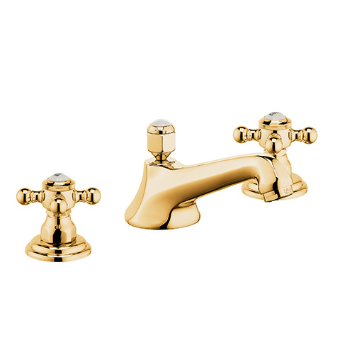 KLUDI 1926 Waschtischarmatur Ablaufgrt. Ausl.125mm Dreiloch Vergoldet 510464520 KLUDI 1926 Waschtischarmatur Ablaufgrt. Ausl.125mm Dreiloch Vergoldet 510464520