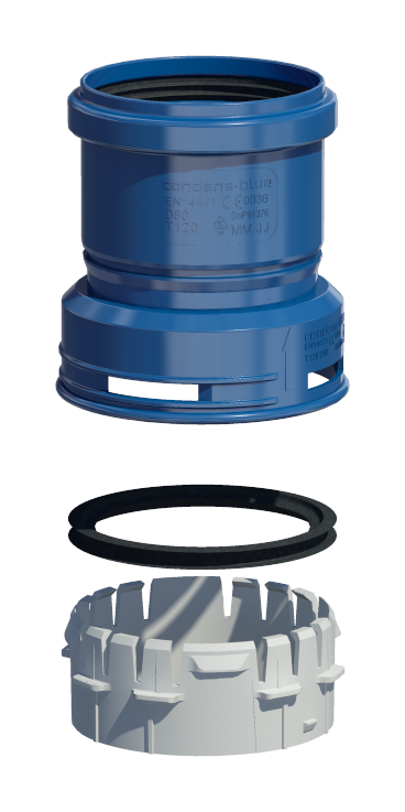 Skoberne CB-Adapter oben flex/starr D 60/58-80 nur fuer VA-Abdeckung 760140