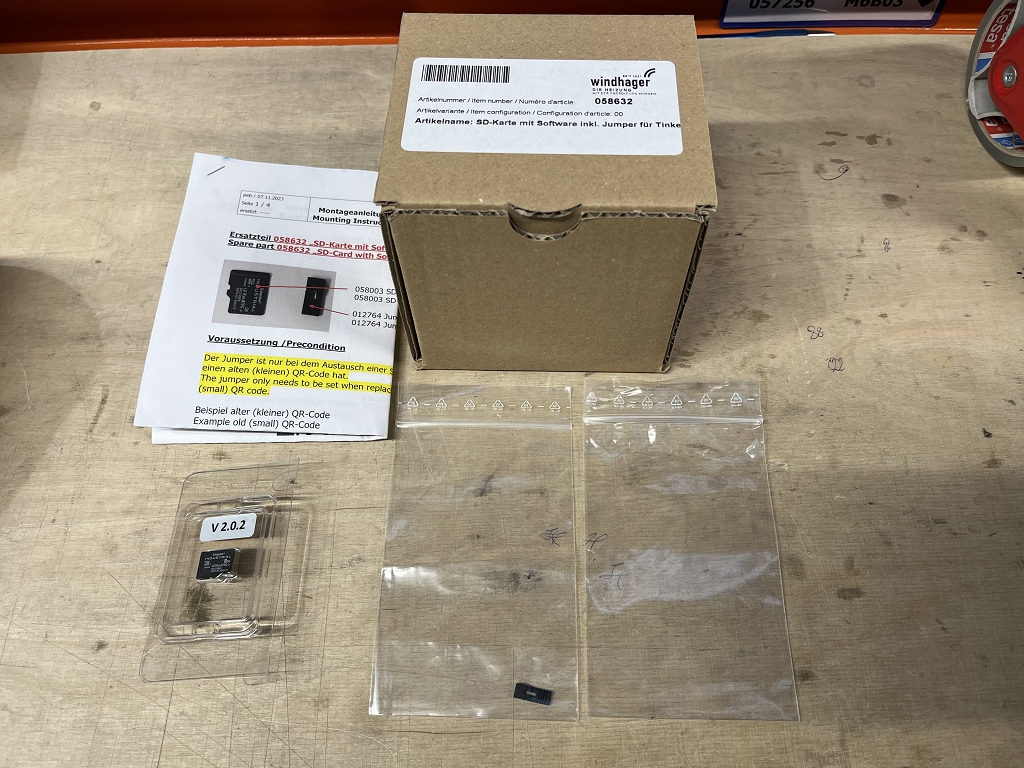 WINDHAGER SD-Karte mit Software inkl. Ju SD-Karte mit Software inkl. Jumper fuer T 058632