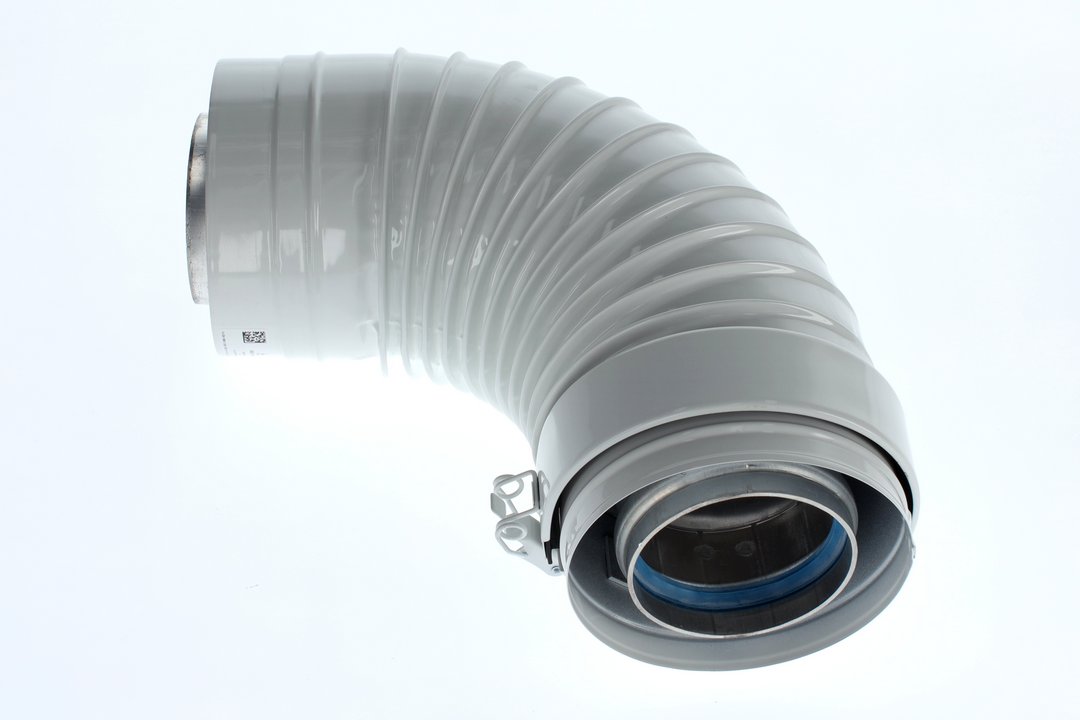 BOSCH Ersatzteil TTNR: 7736701244 Konz. Bogen 87 Grad, DN 80/125 BOSCH Ersatzteil TTNR: 7736701244 Konz. Bogen 87 Grad, DN 80/125