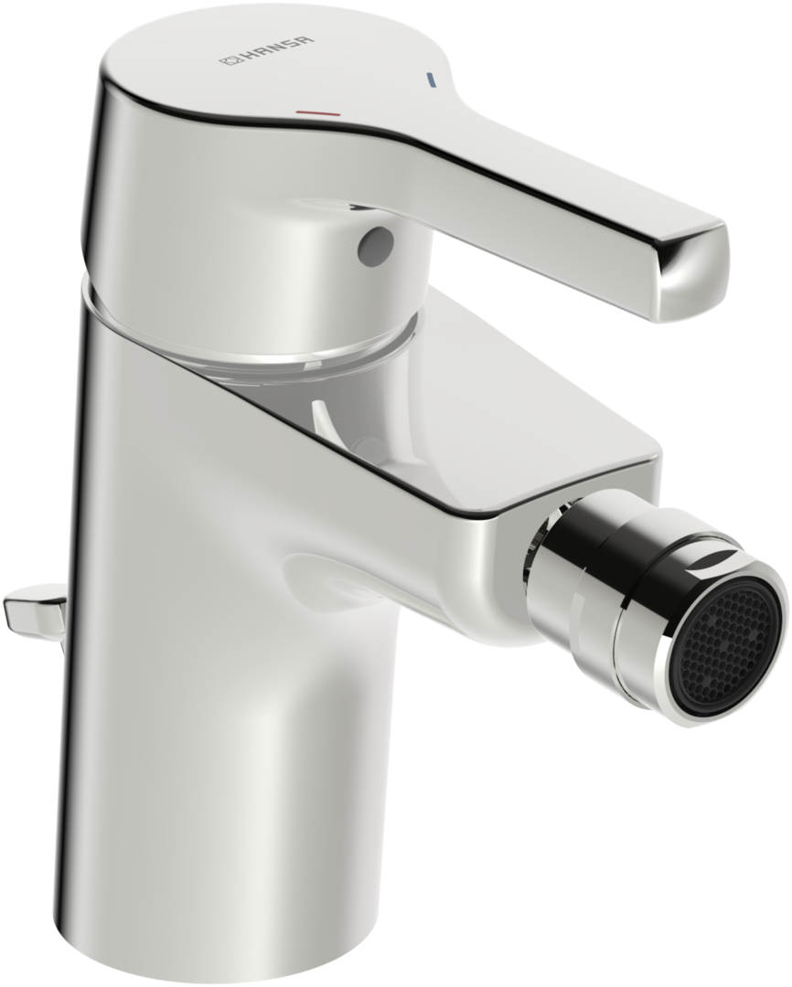 Hansa EHM Bidet-Batt. HANSAPALENO 5644 Zugst.Ablgarn. Ausld. 106 mm DN15 chr 56443203