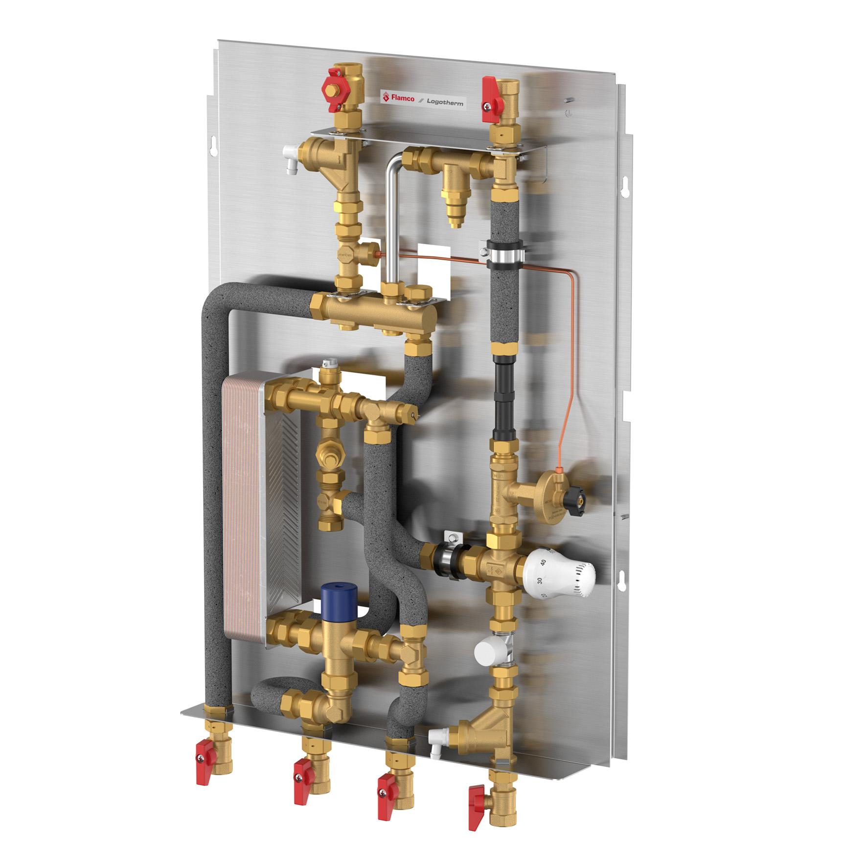 Flamco Wohnungsstation Logothermic G2 BE Compact S-Line UC 2PT M11224.41