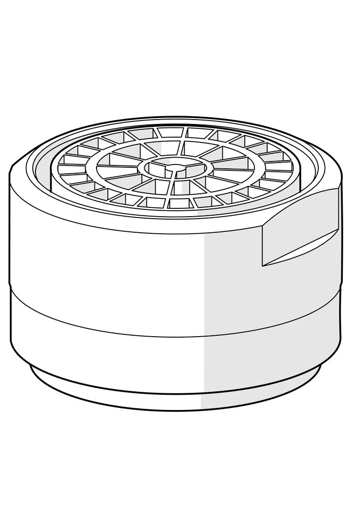 Hansa Luftsprudler HANSA 1018458V-33 STD M24x1 CC PCA 1.2 gpm Matt-Schwarz 1018458V-33