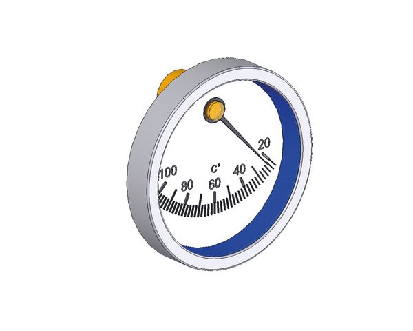 Flamco Thermometer zentrischBlau -Neutral- D=63mm, 20-130 Grad C ME-58071.080 Flamco Thermometer zentrischBlau -Neutral- D=63mm, 20-130 Grad C ME-58071.080