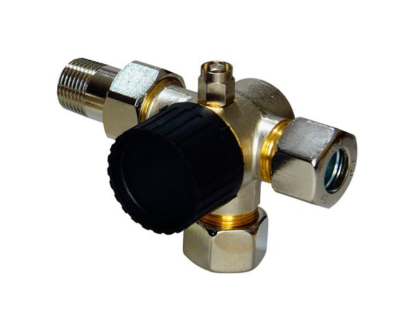 Flamco Dreiwegethermostatventiluntertl. DN15 Entlueftung, Anbindung links, komplett M1237151