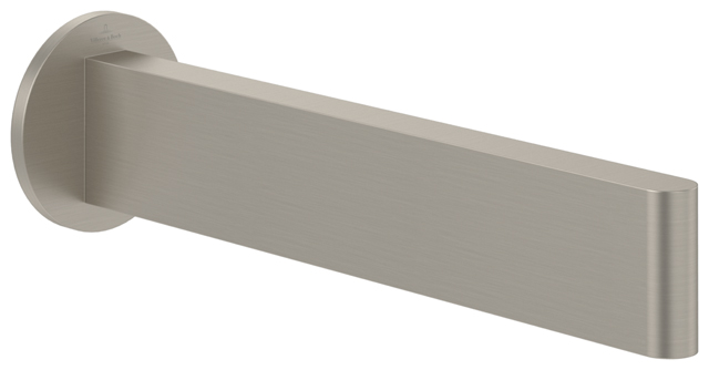 Villeroy Boch Badewannenauslauf Dawn 60x220x60mm Rund Brushed Nickel Matt TVT10650515164 Villeroy Boch Badewannenauslauf Dawn 60x220x60mm Rund Brushed Nickel Matt TVT10650515164