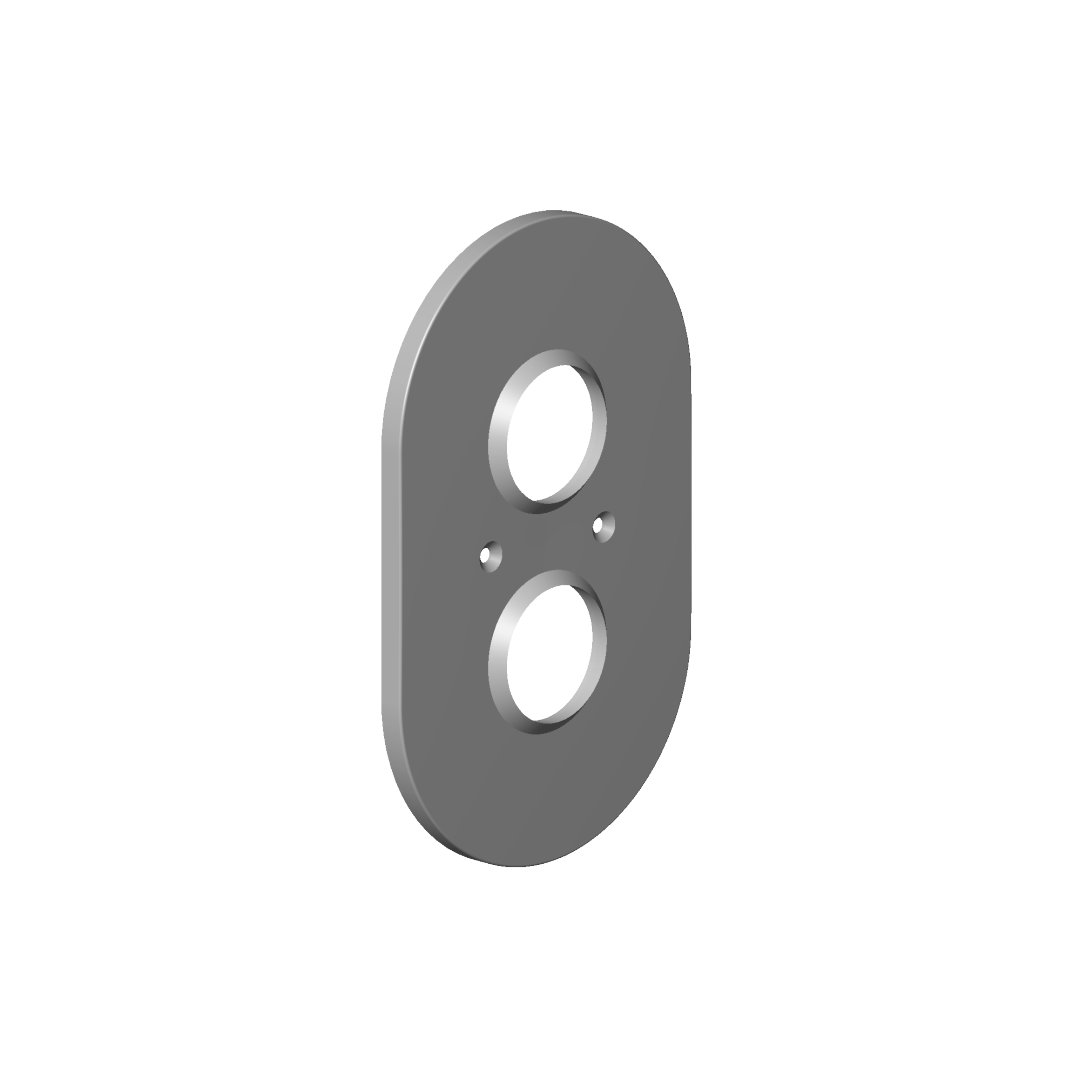 Dornbracht Abdeck. ET 90110205800 151 x 241 x 16 mm Platin gebuerstet 90110205800-06