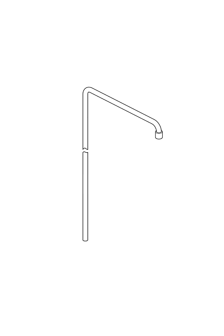 Hansa Brausearm ohne Kopfbrause HANSA 59913473 d 18 chr 59913473