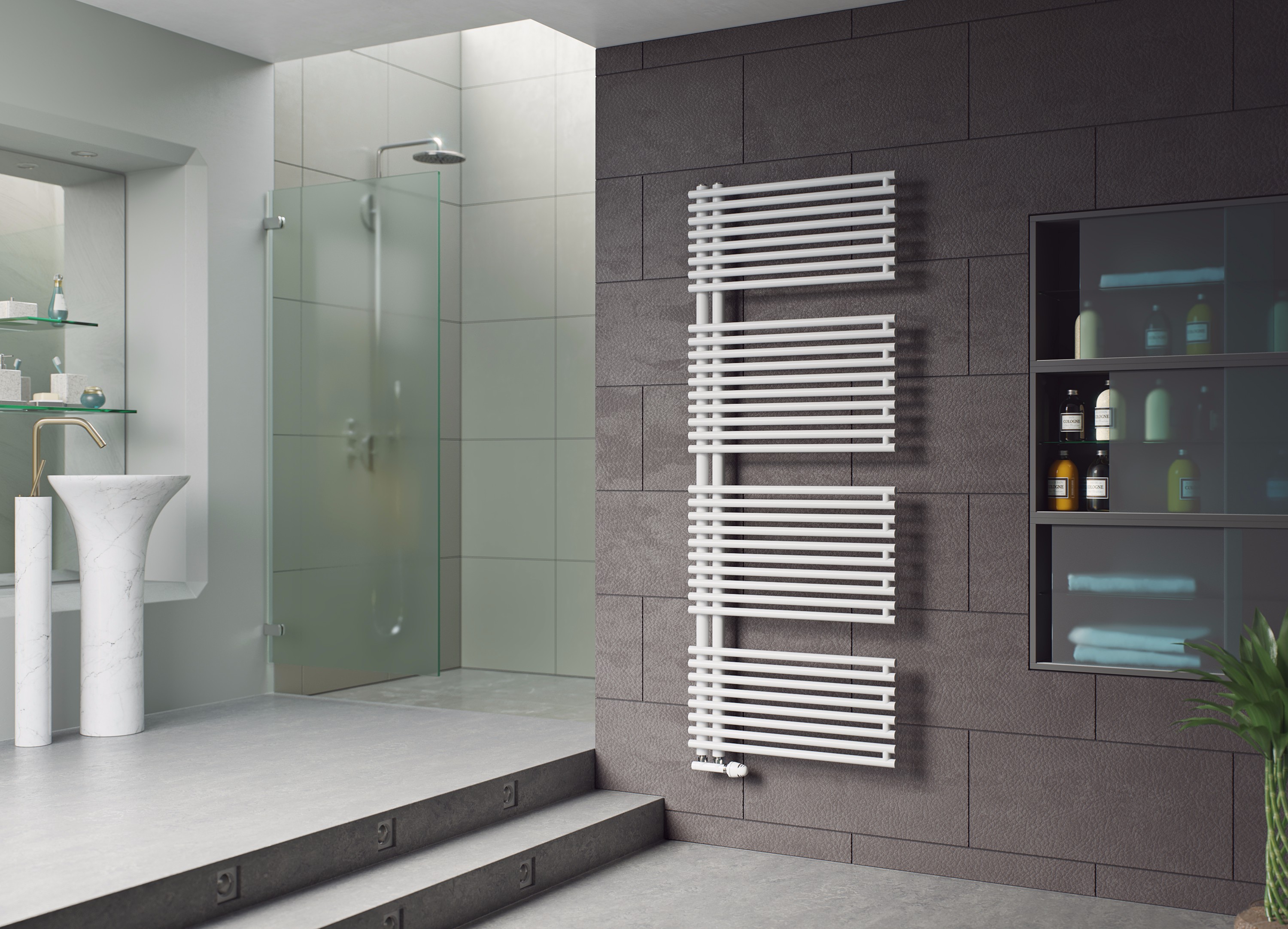 Corpotherma einseitig-offener BHK Sirius H:1271, B:500, RAL9003 SIR12050W Corpotherma einseitig-offener BHK Sirius H:1271, B:500, RAL9003 SIR12050W