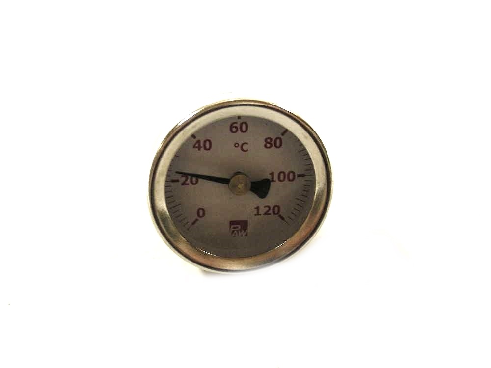 WINDHAGER THERMOMETER ROT D40 Zeiger-Thermometer D40 "Rot" Kugelhahn 012127