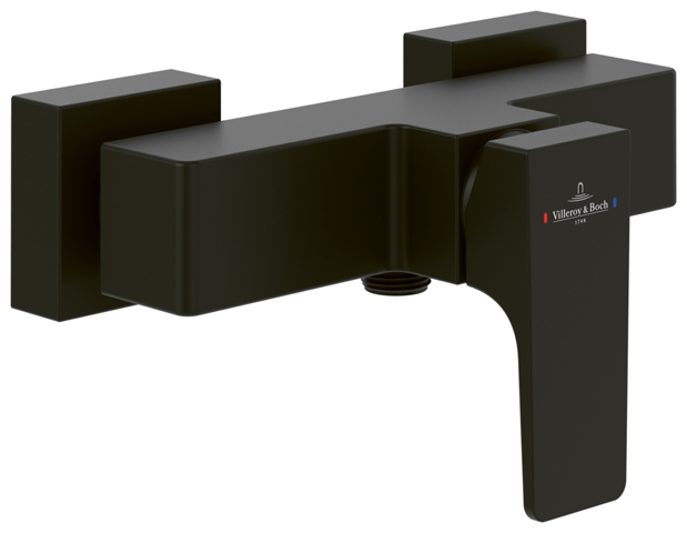 Villeroy Boch Einhebel-Duscharmatur Architectura Square 210x122x112mm Eckig Matt Black TVS125001000K5 Villeroy Boch Einhebel-Duscharmatur Architectura Square 210x122x112mm Eckig Matt Black TVS125001000K5
