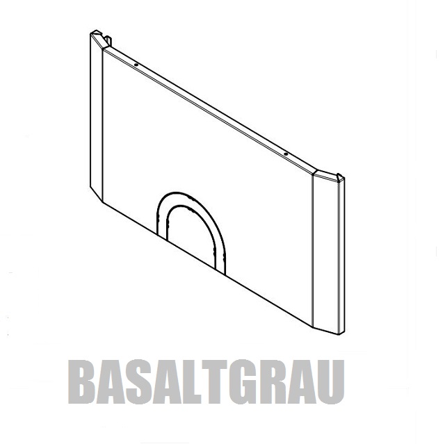 WINDHAGER De. hi. be. 36/50 be. basaltgr Deckel hinten 36/50 beschichtet basaltgr 054107