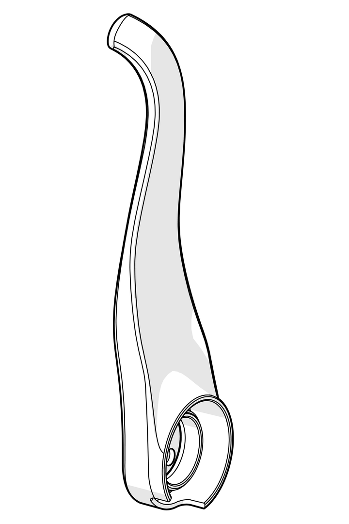 Hansa Absperrgriff ALESSI Swan by HANSA 59914508 chr 59914508