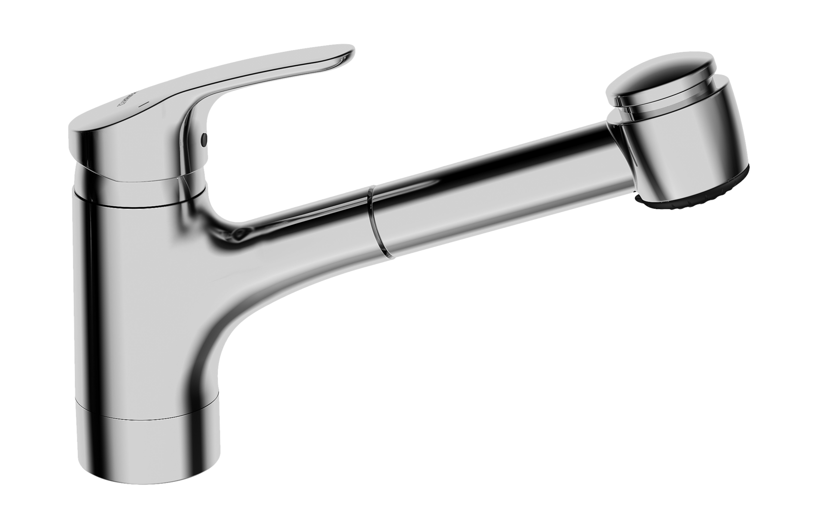 Hansa EHM Kuechenarm., ND HANSAMIX 0136 CU-Rohr 2-strahlig Ausld. 235mm DN15 chr 01361183