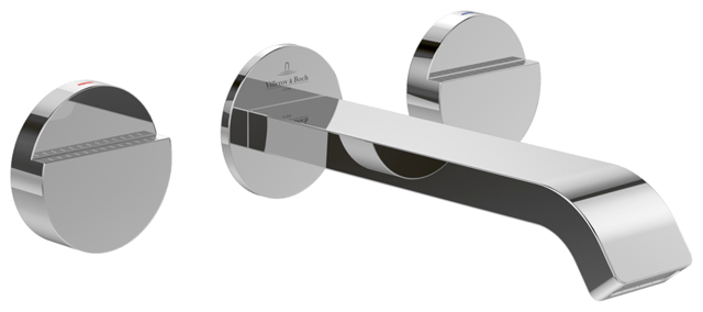 Villeroy Boch Dreiloch-Waschtischarmatur Dawn 60x201x60mm Rund Chrom TVZ10600200061