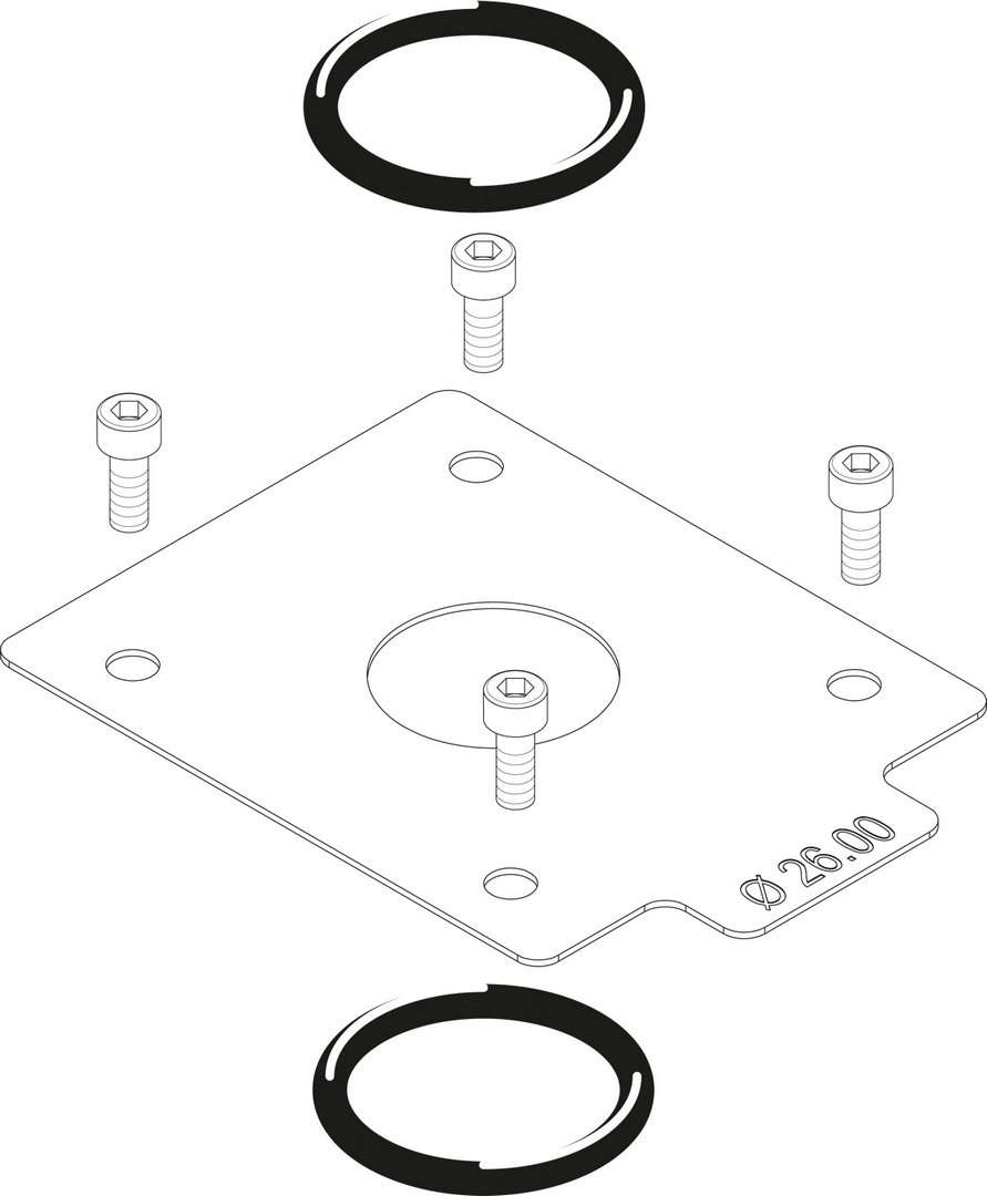 BOSCH Ersatzteil TTNR: 8738805011 Gasdrossel VR4XX D = 26,00 mm everp