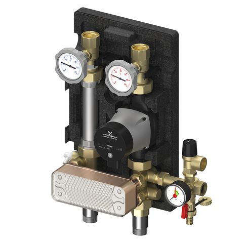 Flamco Trennsystem 1", Grundfos Alpha2 25-60 ES, 20 Platten M45811.21 Flamco Trennsystem 1", Grundfos Alpha2 25-60 ES, 20 Platten M45811.21
